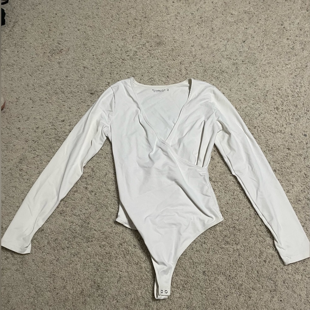 White Long Sleeve Bodysuit